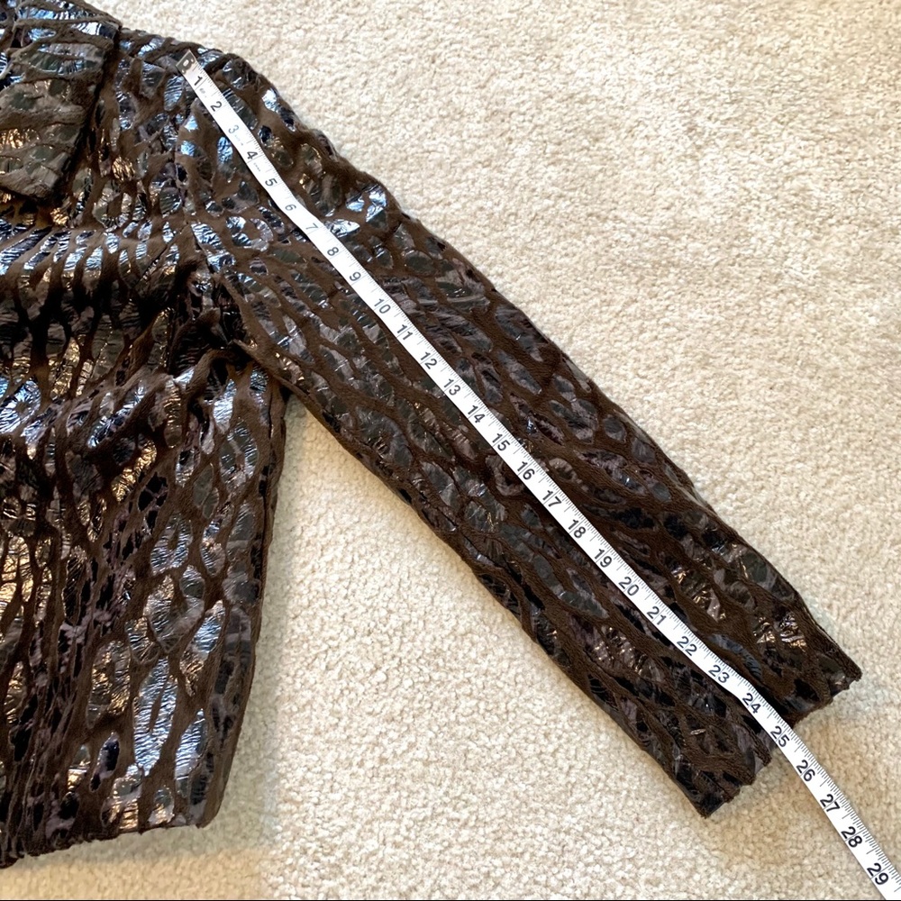 ERIN LONDON Faux Fur Leopard Print Jacket—SZ. Lg - Picture 12 of 15